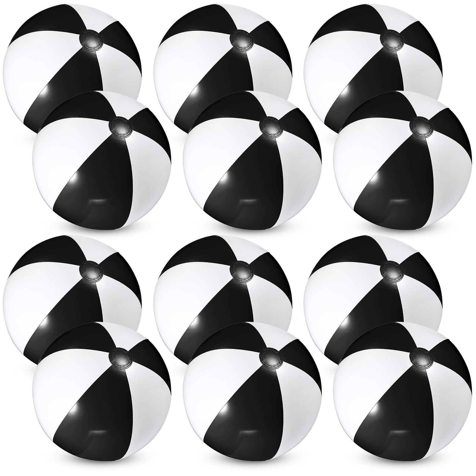 12 Pcs 16'' Beach Ball PVC Inflatable Ball Bulk Blow up Pool Balls for Swimming Pool Summer Hawaiian Tropical Theme Party Favors Decorations Favors Supplies