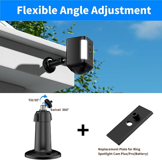 Adjustable Wall Mount Bracket for Spotlight Cam Plus/Pro Battery (2 Pack)