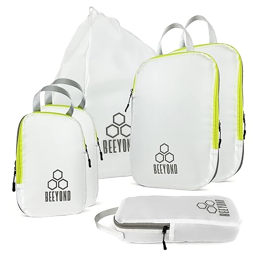 Beeyond Compression Packing Cubes Set - 6 Pieces for Travel