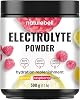 Polvo de electrolitos NatureBell - 500 g - soporte de hidratación con minerales esenciales - soporte de energía y salud muscular* - sin azúcar y amigable con keto - polvo fácilmente mezclable - sabor limón y frambuesa 1
