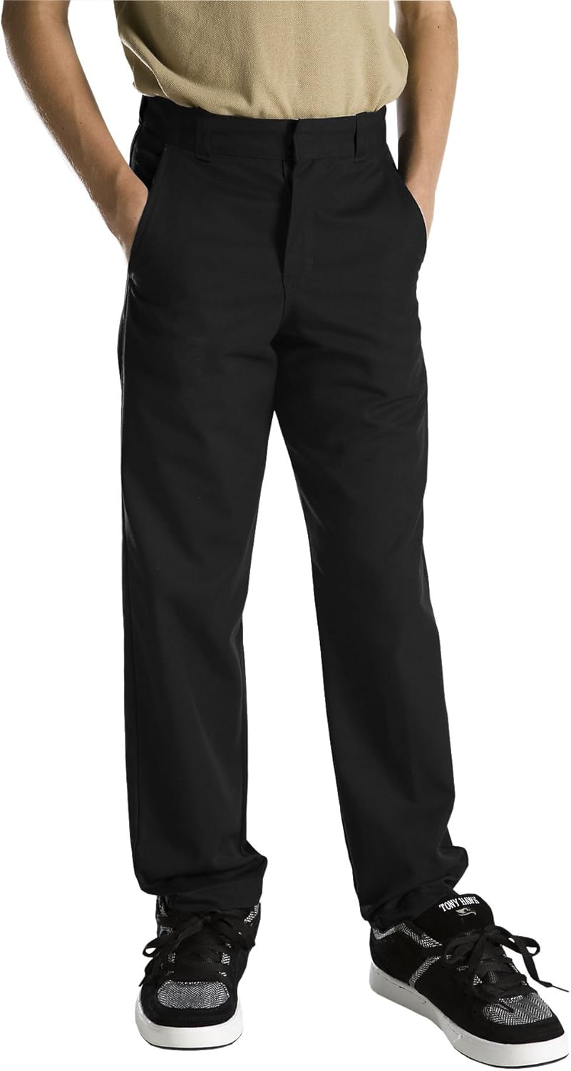 Dickies - - 56から562少年のフラットフロントパンツ（サイズ8?20）, 14, Black