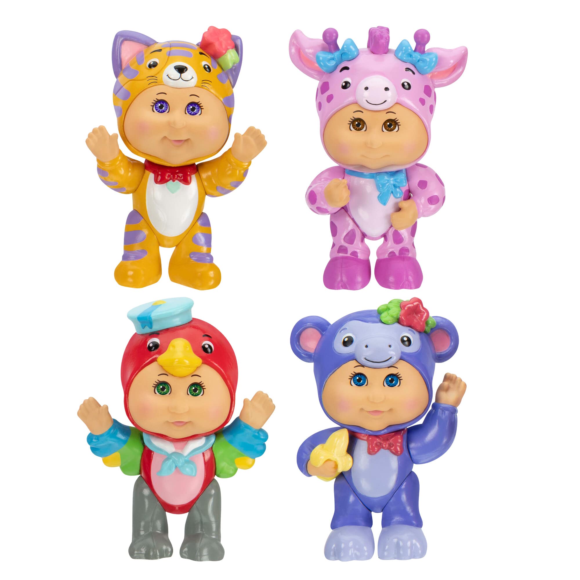Cabbage Patch Kids Cutietown Figuras de 7 cm 4 Figure Pack Exotic