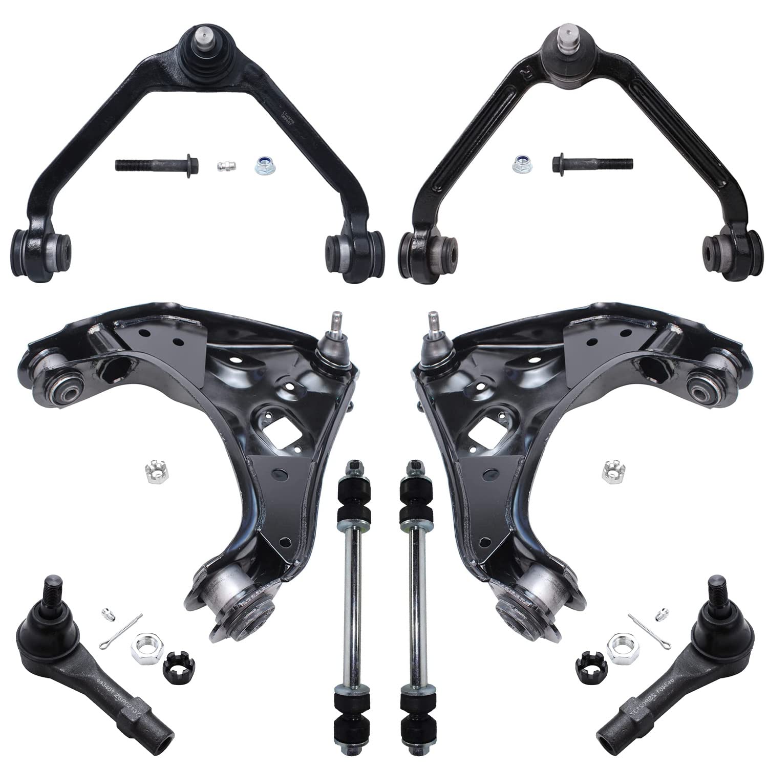 Detroit Axle - Front 8pc Ctrl Arms Kit for Ford Explorer Ranger Mazda B2500