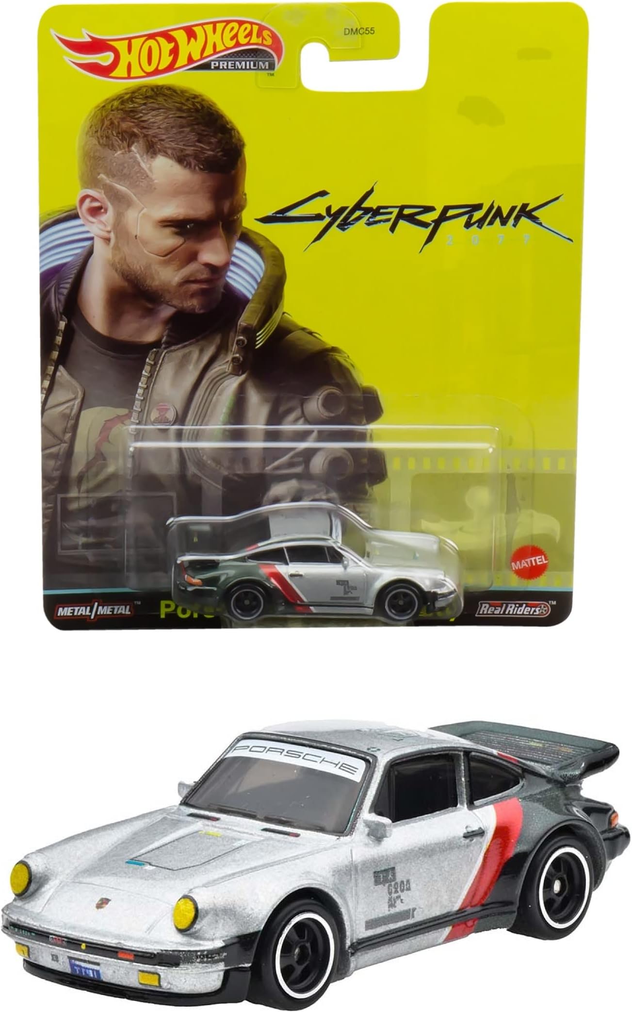 Hot Wheels Retro Entertainment Cyberpunk 2077 Porsche 911 Turbo (930) [3 Years Old and Up] HCP04 Silver