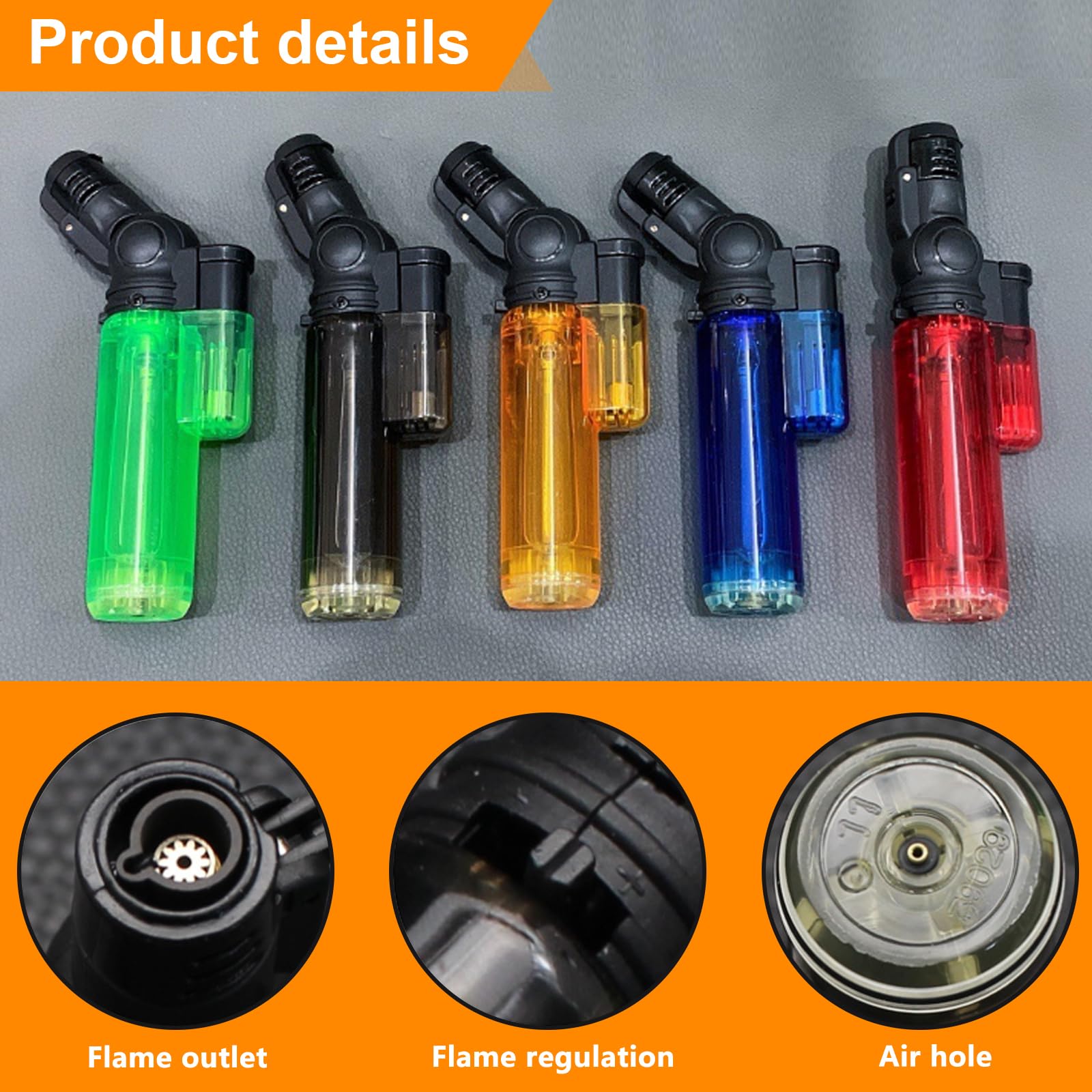 Accendino A Getto Doppia Fiamma - Ricaricabile A Gas Per BBQ, Camino E Cucina - Foto 4