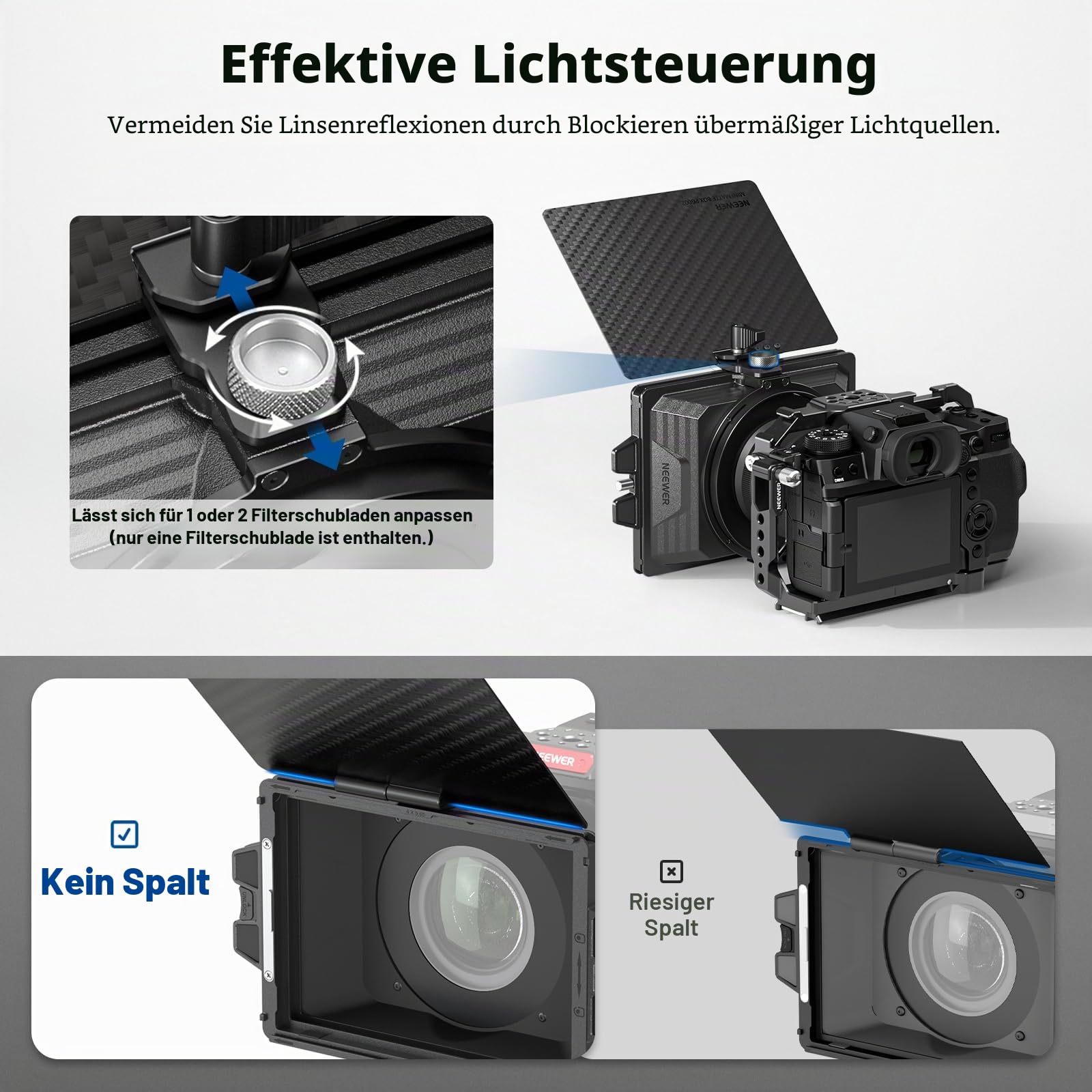 Neewer Mini Matte Box mit einem x5 – Bild 3