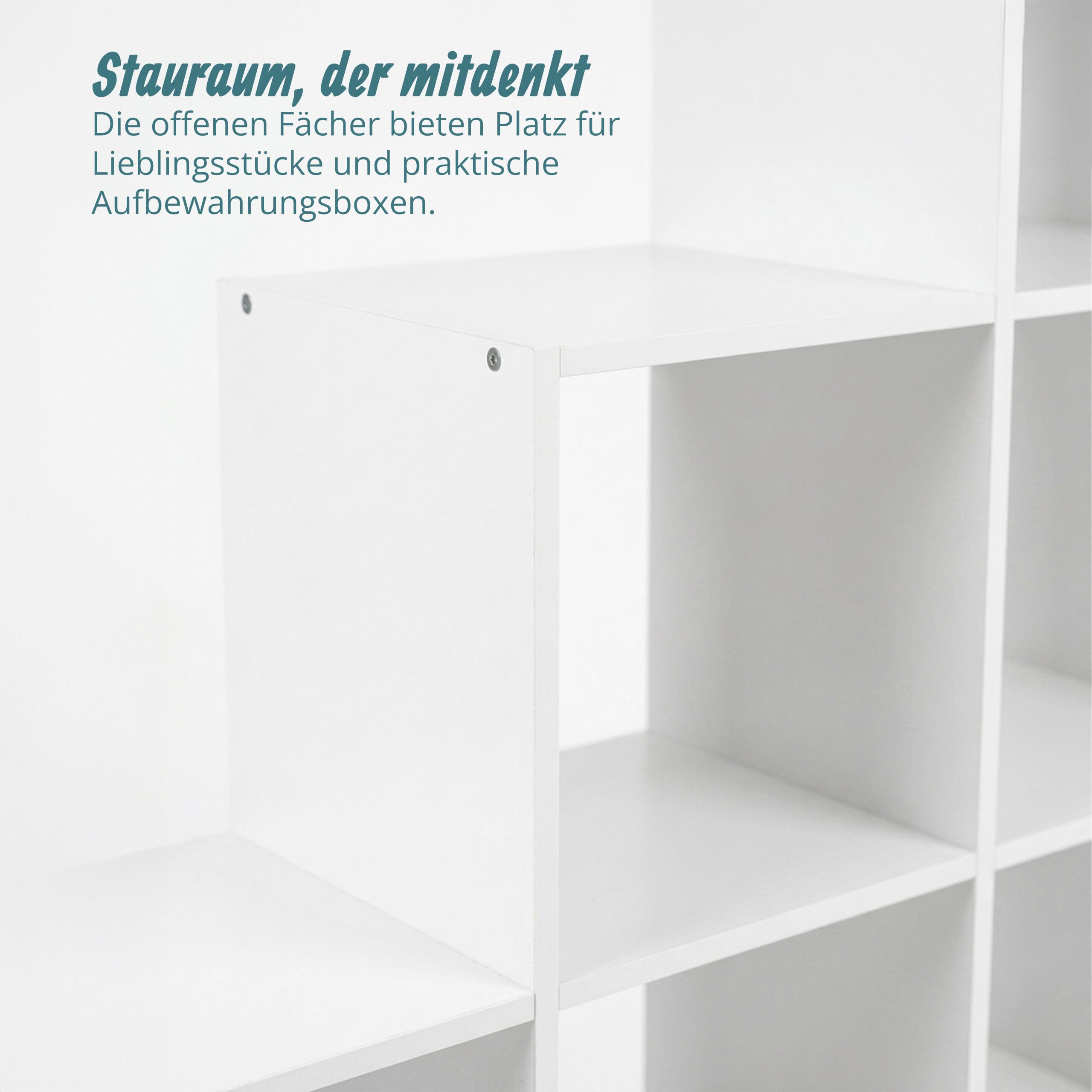 Relaxdays Stufenregal, 6 Fächer, HxBxT: 97,5 x 97,5 x 29 cm, Regal Dachschräge, Bücherregal Wohnzimmer, Raumteiler, weiß