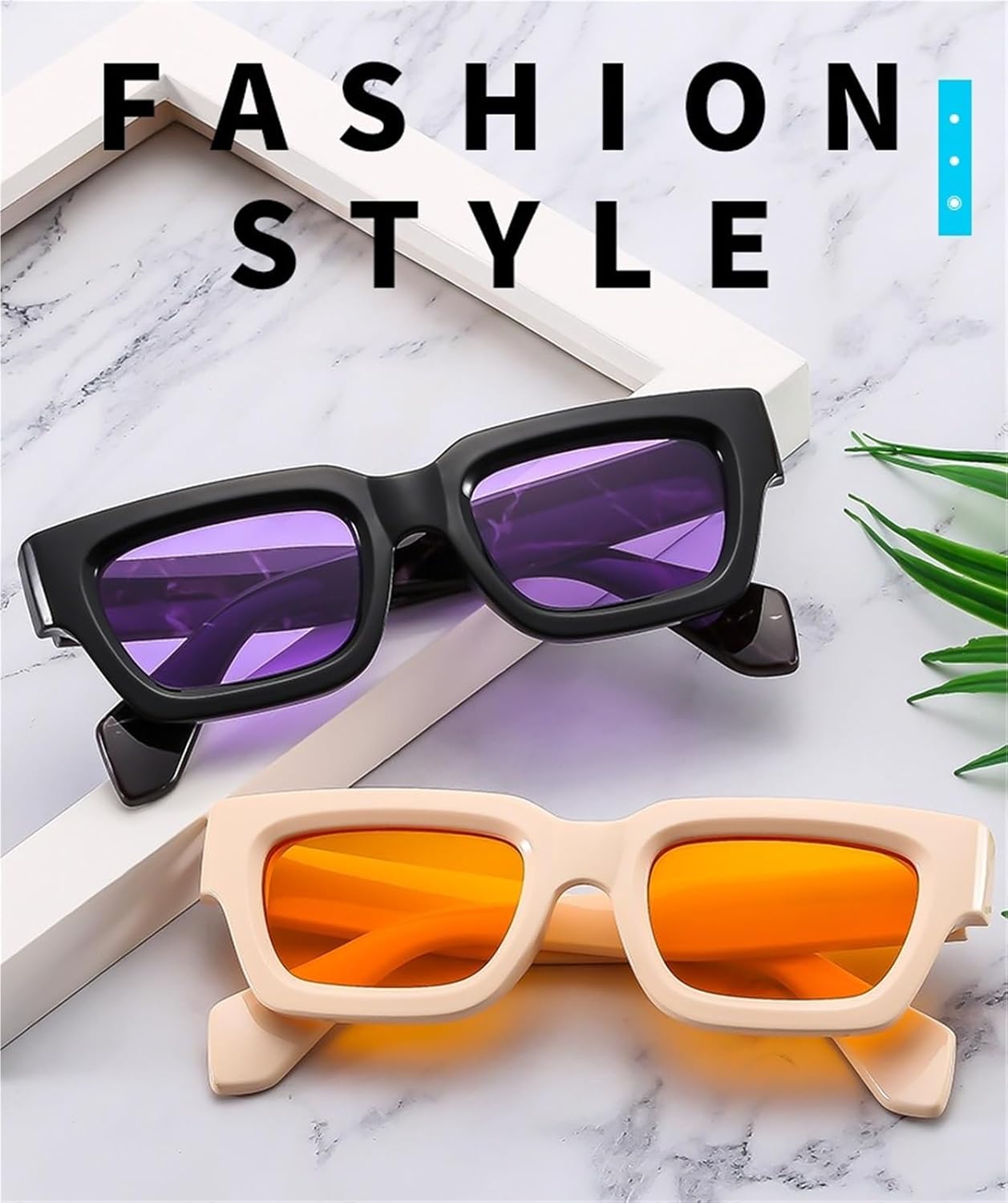Small Frame Male Square Sunglasses Outdoor Vacation Beach Women Sun Glasses