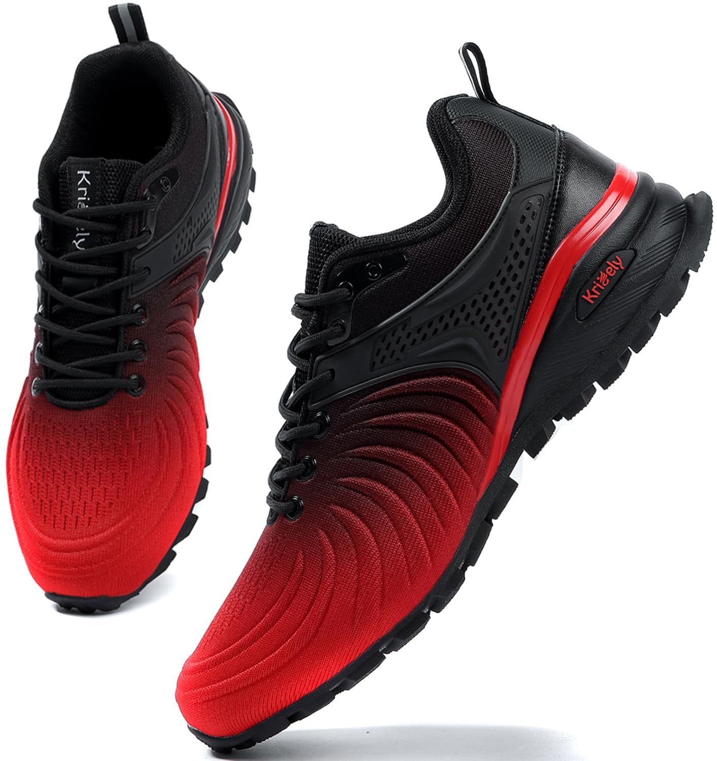 Kricely Traillaufschuhe Herren Laufschuhe Straßenlaufschuhe Sneaker Leicht Wanderschuhe Fitnessschuhe Trekkingschuhe