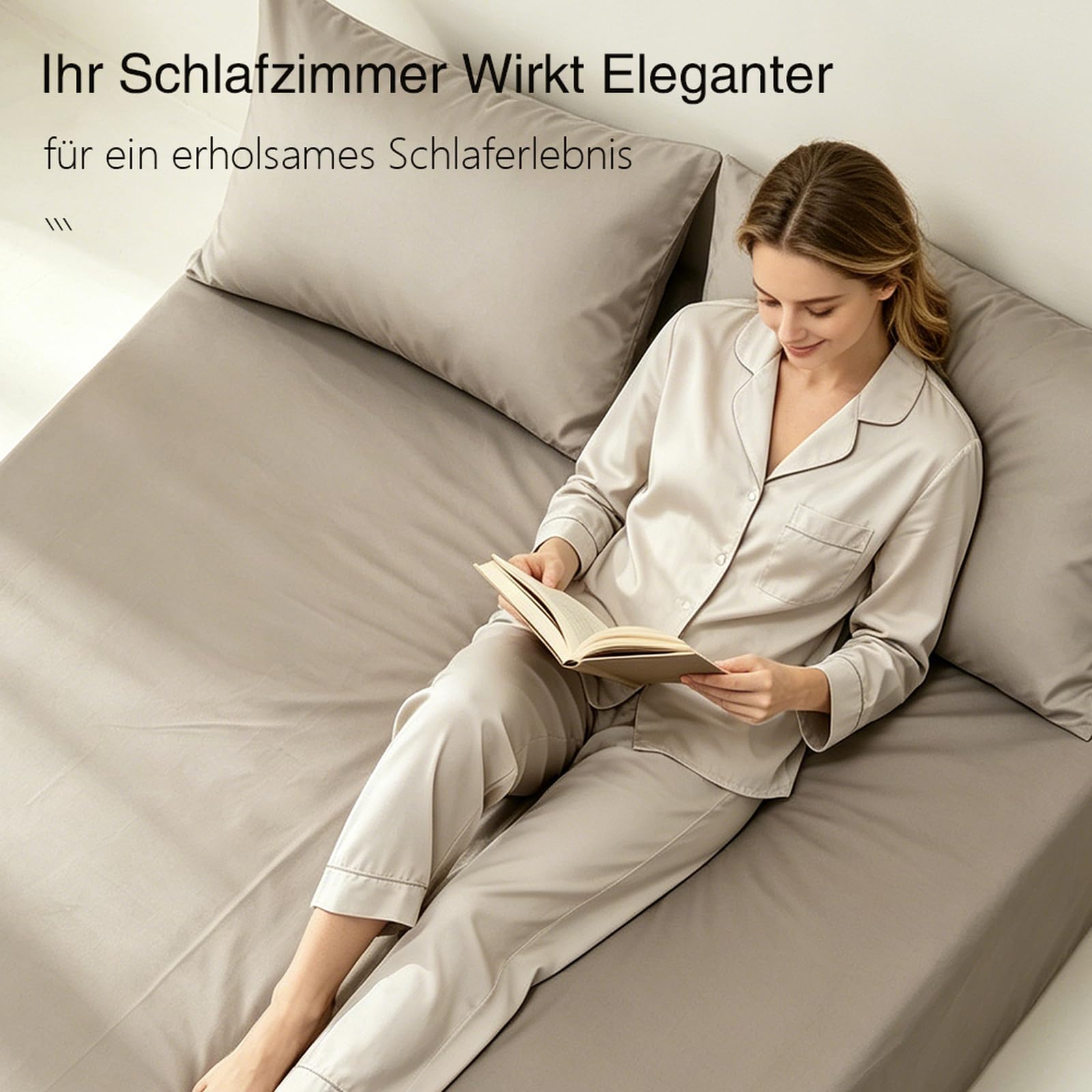Bettlaken ohne Gummizug 245 x 250cm 100% Baumwolle Hellgrün