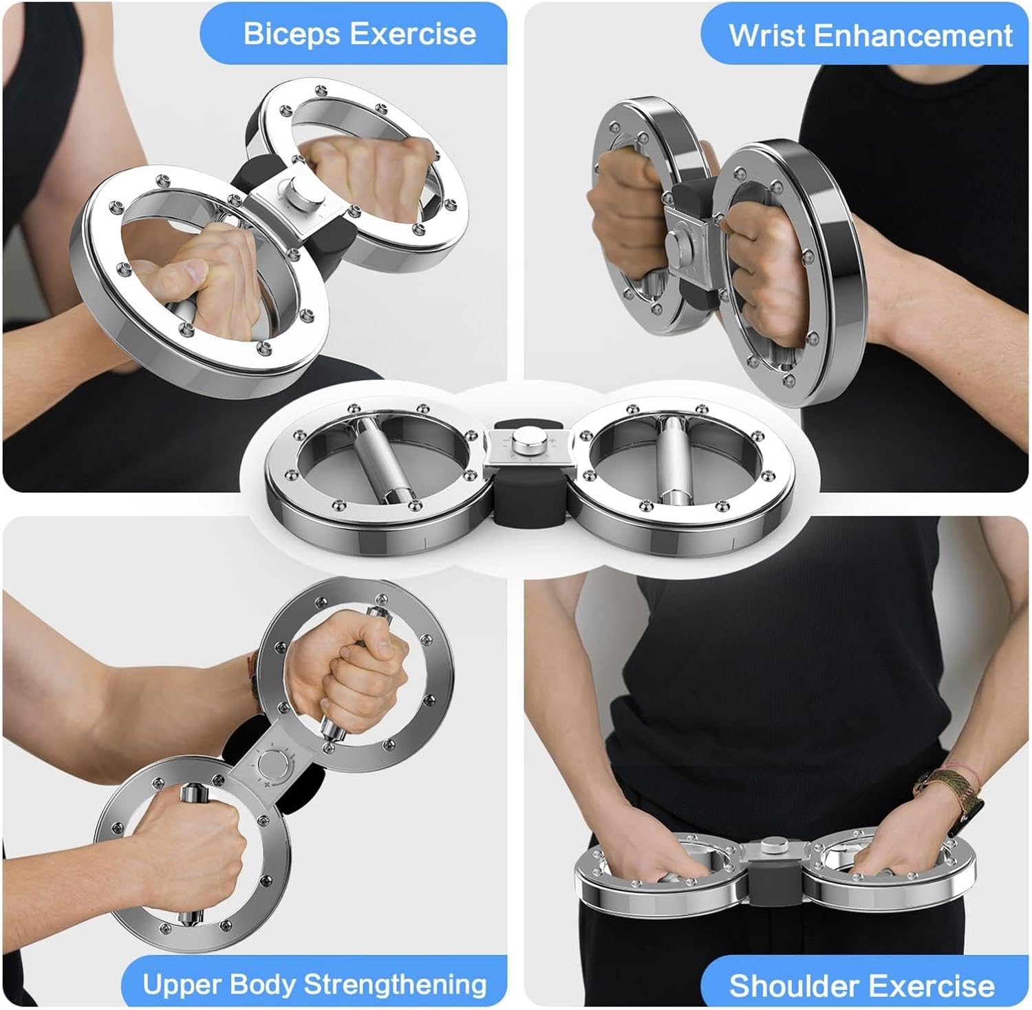 Burn Machine-Forearm Trainer Arm Exercise Equipment With 8 To 15LB Adjustable Resistances,Forearm Strength Trainer For Men&Women With 360 Degree Rotator For Wrist Forearm Upper Arm Shoulder Workouts