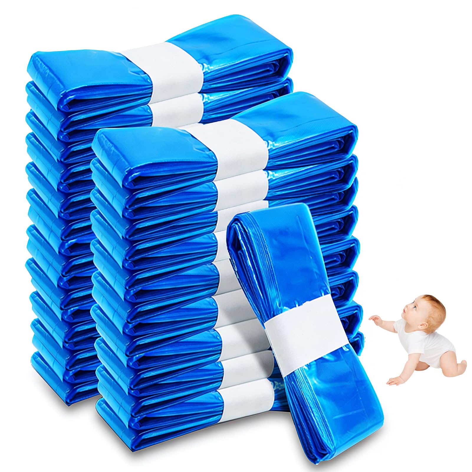 20 Pezzi Ricarica Mangiapannolinii, PARPAT 4,5m Sacchetti Mangiapannolini Antiodore Inodore Addensata Buste Ricarica Mangia Pannolini, Twist & Click