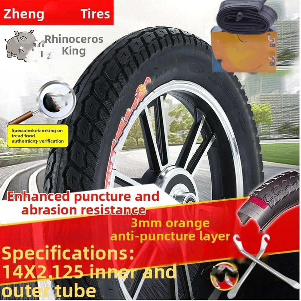 Pneu 14x2.125 Increvable pour Trottinette Électrique