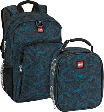 LEGO Unisex Kid's Heritage Classic Backpack and Lunchbox Combo Set Pack of 2