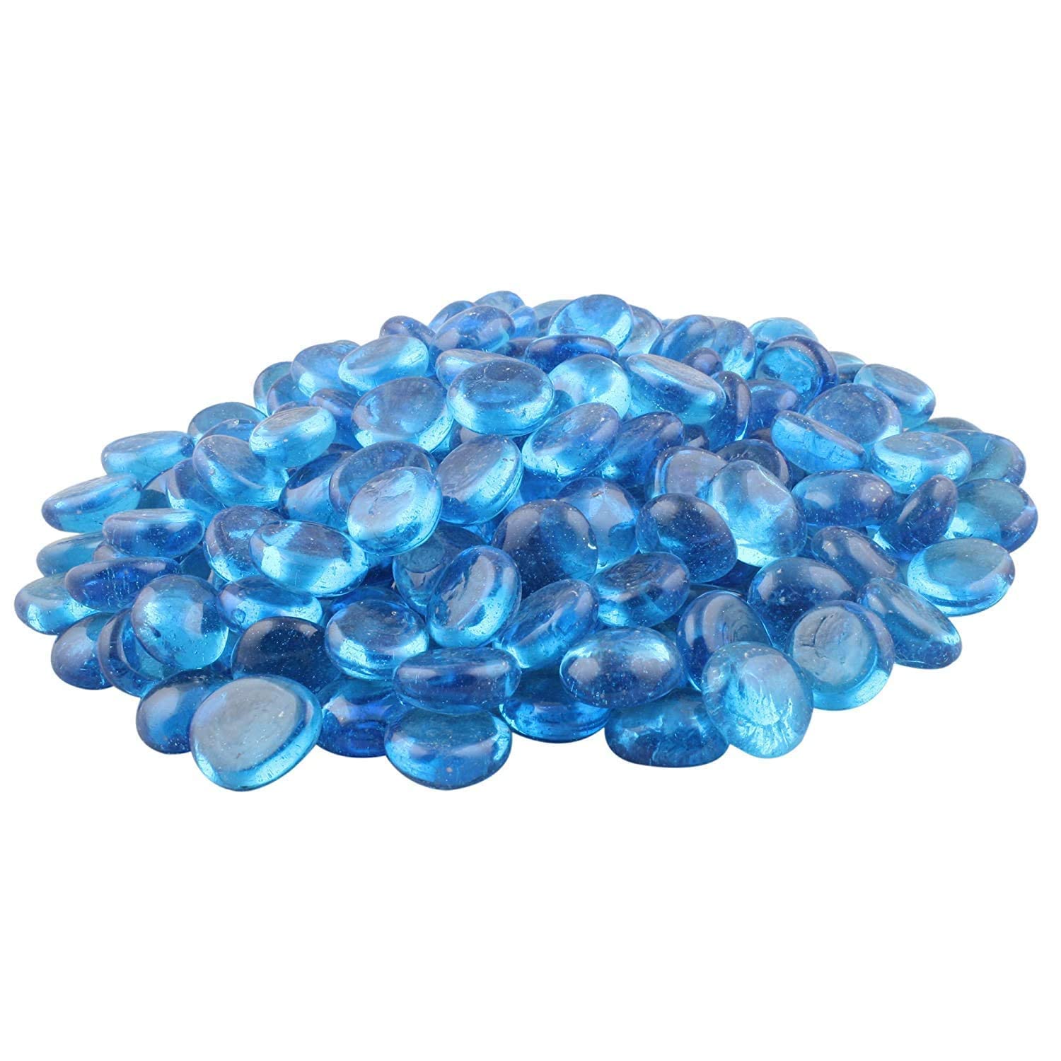 Seawave Creatures by E-Shop Decorative Multi Purpose Round Glass Pebble Stones for Plant Pots Vase Filler Aquarium Home Garden Outdoor Decoration (Sky Blue, 500 Grams) (B09N1MMQF5) Amazon Price History, Amazon Price Tracker