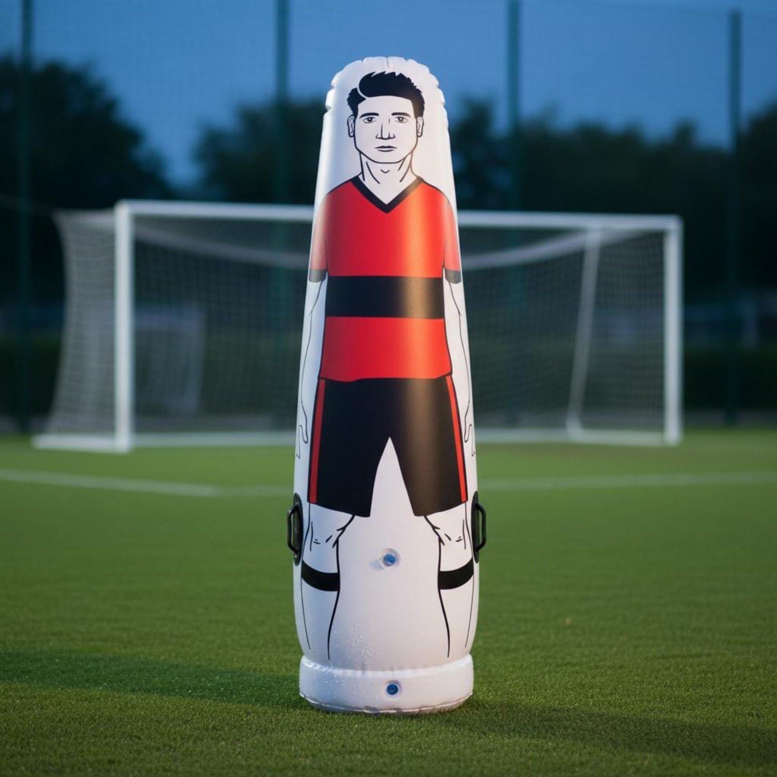 Football Training Dummy Manichino Allenamento Calcio Barriera Punizioni Gonfiabile Simulatore Avversario PVC Robusto con Base Autoraddrizzante Adatto