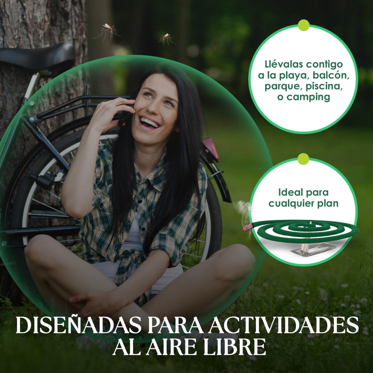 40 Espirales Antimosquitos con Citronela y Limón, Protección Exterior 6-8 Horas, Protección Natural, Aroma Agradable — view 5