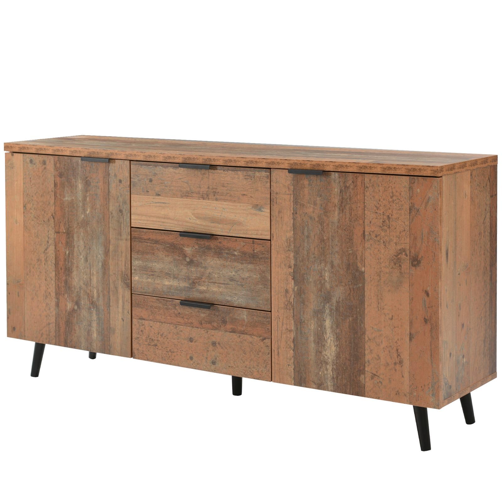 Soggiorno Moderno Mobili ShCuShan Credenza Rovere Sonoma In Legno Multistrato,Credenza E Buffet Multiuso,Mobiletto Legno Per Cucina, Soggiorno, Sala Da Pranzo Mobili Soggiorno Moderni