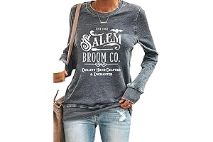 MOGUI Salem Broom Co Shirt Vintage Halloween Funny Gift Sweatshirt
