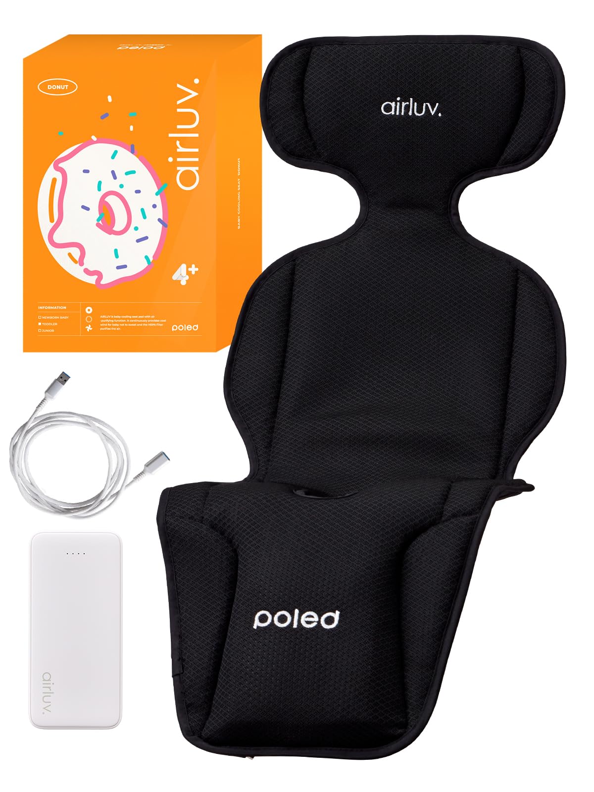 airluv4+ エアラブ4+ リッチブラック 新品未使用 Amazon.co.jp: Poled公式 エアラブ4プラス ドーナッツ クールシート 暑