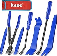 Vista 10 de Keze - Kit de 7 piezas de herramientas de extracción de molduras para automóvil, para paneles de tablero, clips de puerta y tapicería