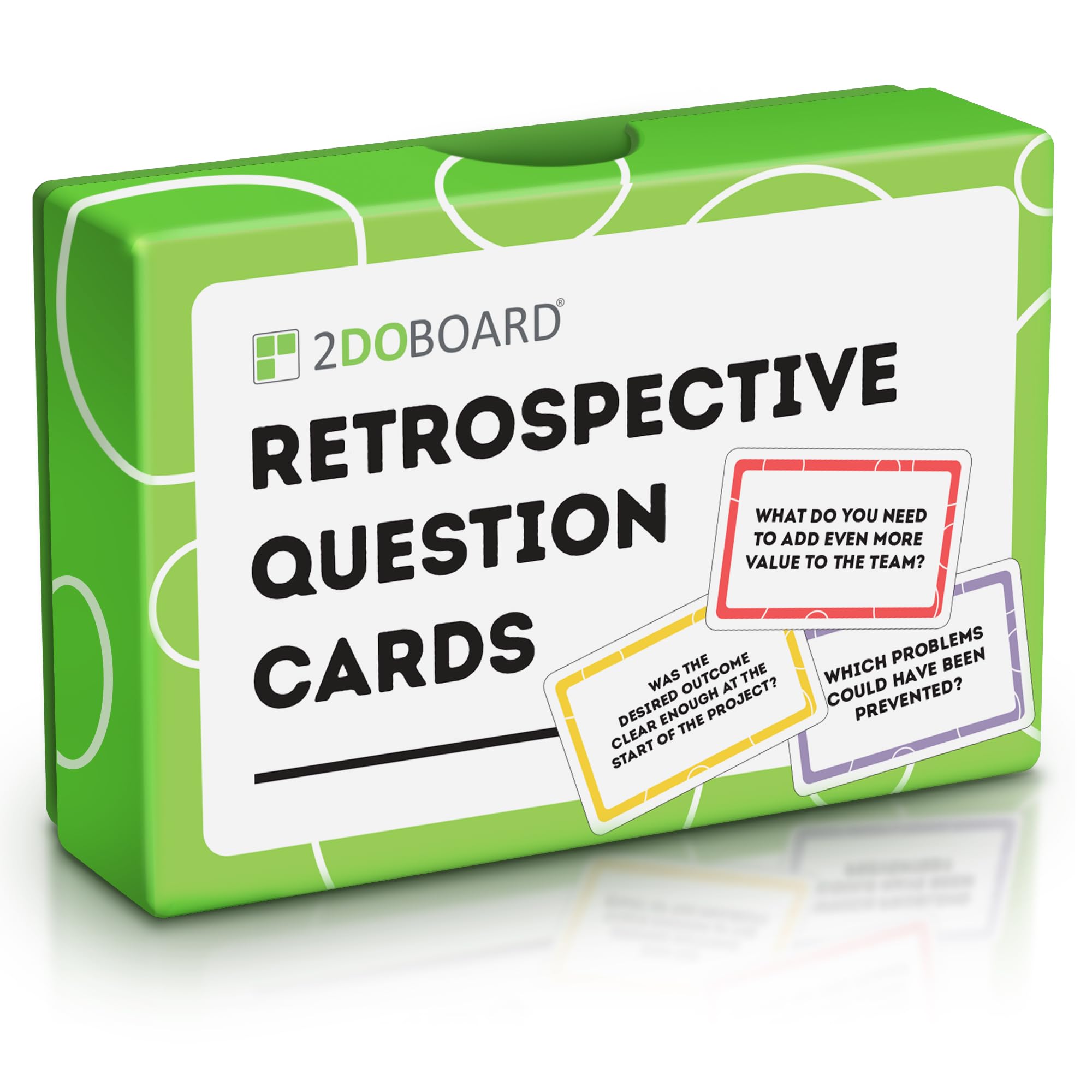 2DOBOARD Team Question Cards for Effective Retrospectives, Workshops and Meetings; 50 Cards for Improved Team Dynamics