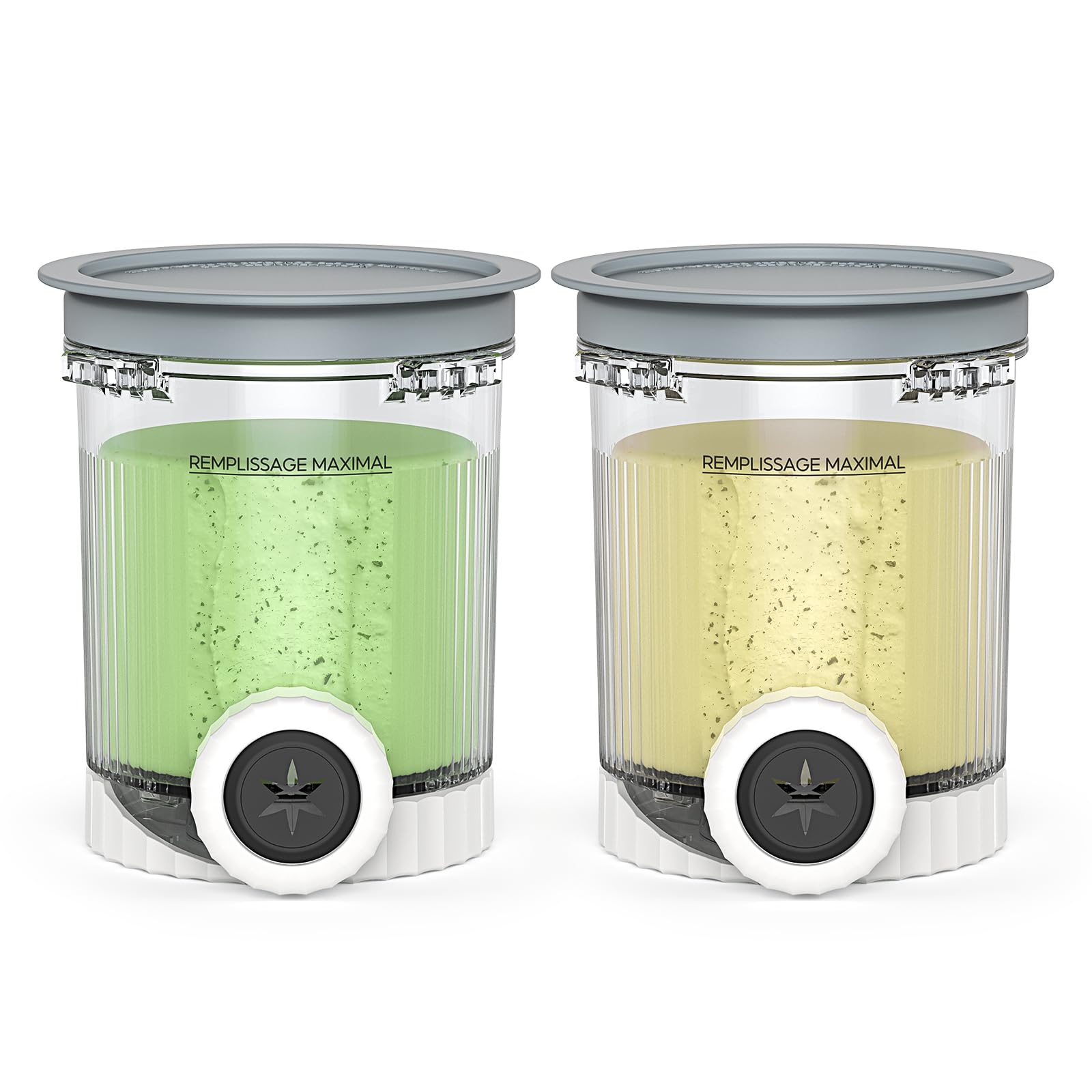 2 Pack NC700 Pints and Lids Replacement Parts, 16oz Creami Swirl Pints and Lids Container Compatible with NC700 Series Ninja Swirl Ice Cream &amp; Soft Serve Makers