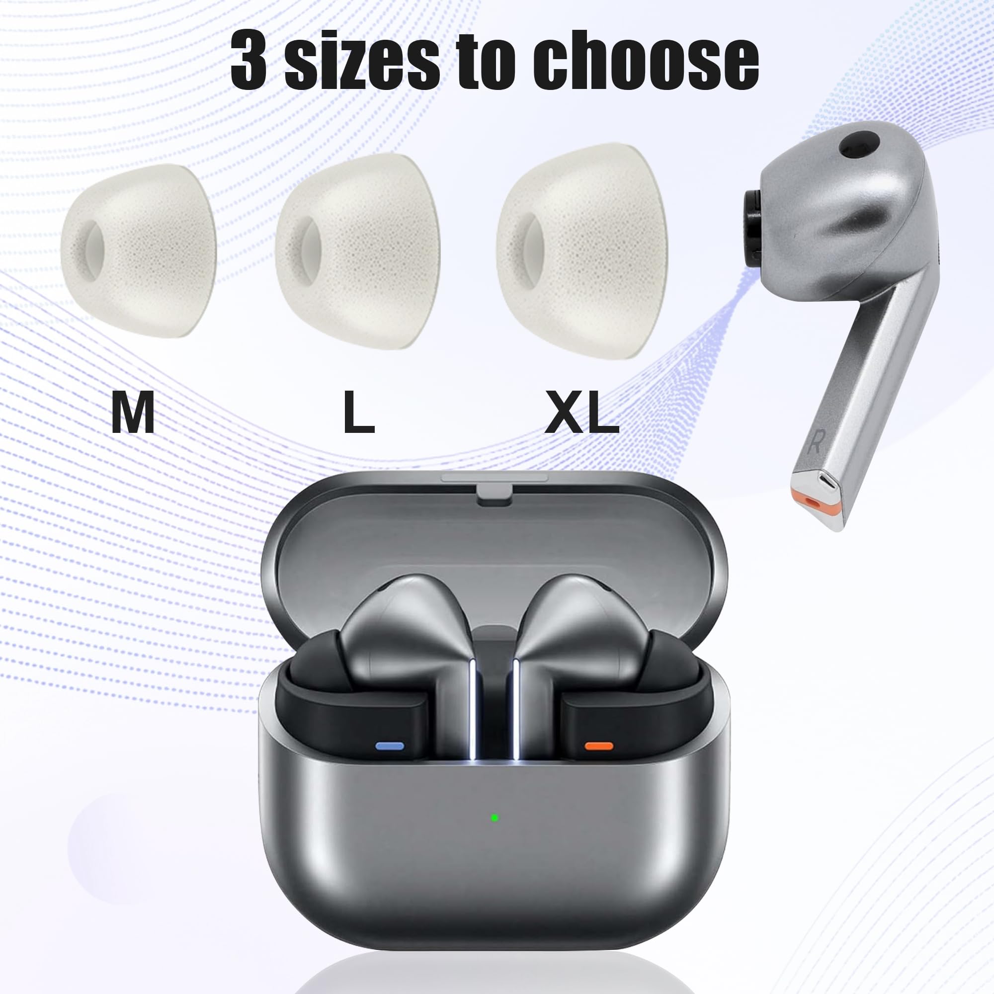 【美品】Galaxy Buds3 Pro ホワイト S・Lイヤーチップ新品 Amazon | Galaxy Buds3 Pro用イヤーチップ - 形状記憶フォーム交換用