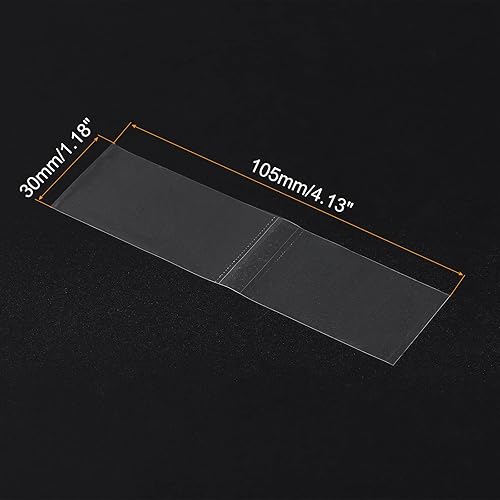 Miniatura 53 de PATIKIL Bandas retráctiles perforadas de 6.102 x 1.575 in, paquete de 400 bandas termocontraíbles de PVC para tapas de diámetro de 3.74 a 3.82