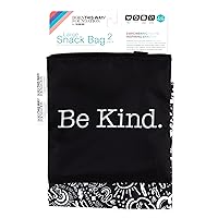 Vista 6 de Bumkins Bolsas reutilizables para sándwiches y aperitivos, para el almuerzo escolar de niños y para adultos, tela lavable, bolsa de tela impermeable