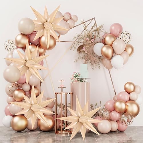 Miniatura 5 de 60 globos de estrella de caramelo, globos de aluminio con forma de explosión, globo de cono de 12 puntos, grandes para bodas, aniversarios, telón de