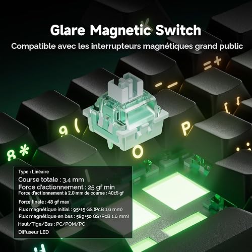 MONSGEEK FUN68 HE Clavier 65% Switch Magnétique Rapid Trigger Filaire - 6