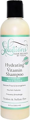 Nzuri Solutions Hair Regimen Hydrating Vitamin Shampoo Enriched with Biotin and Vitamin E 8Oz.