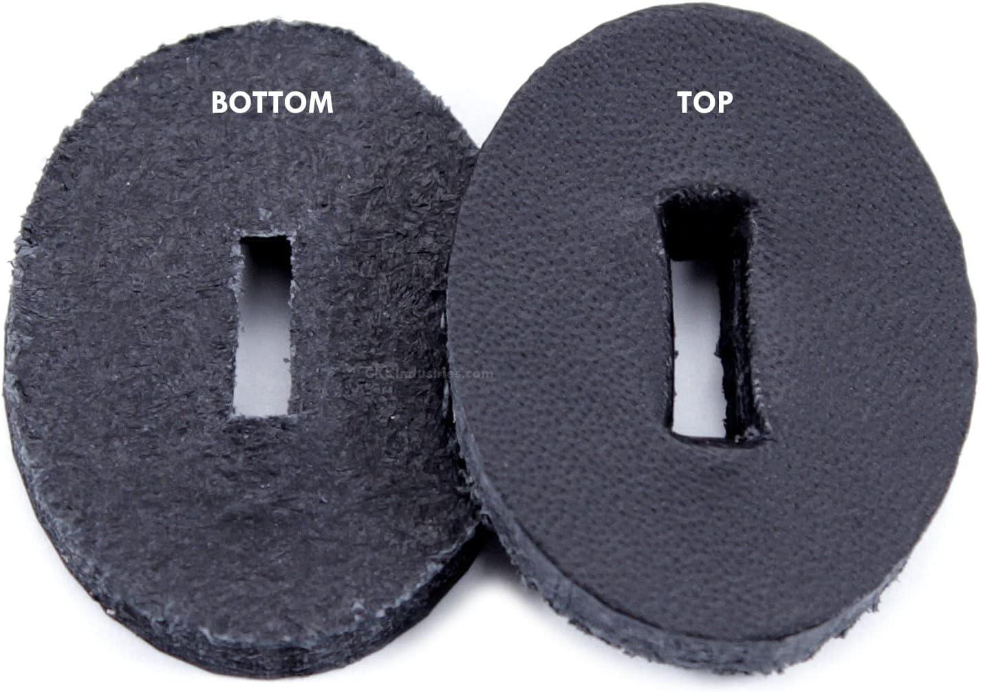 Cowhide Leather Handle Washers - Oval Shape - (1.30 x 1.00 x .125) - (Color Variety Pack) - USA Made - (for Knife Making & Hobby) - (120 Pack)