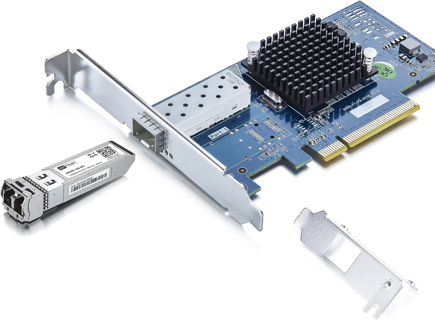 10Gb SFP+ NIC with 10G Multimode SFP+ LC Module, Compare to Intel X520 ...