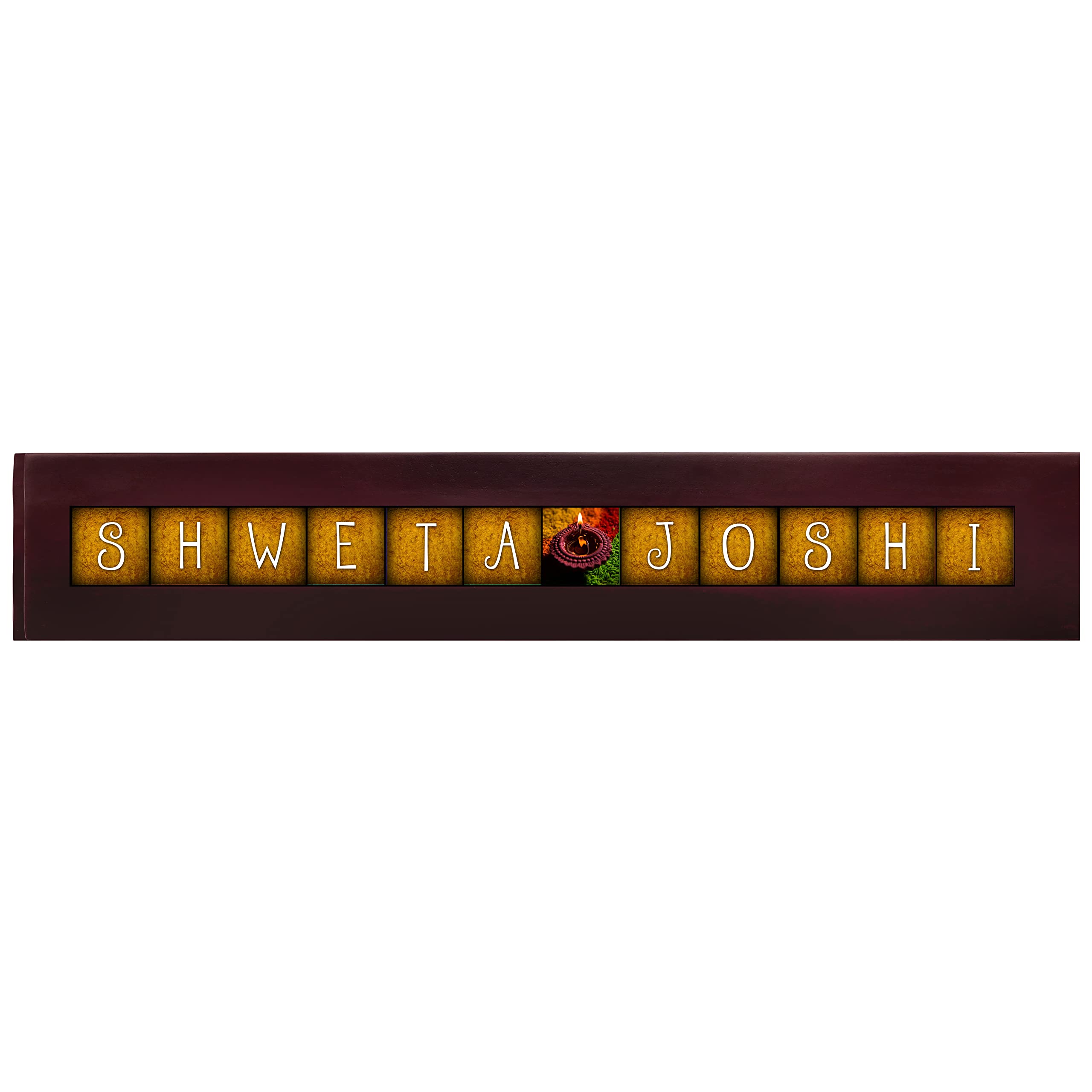 Customized Wooden Name Plate for Home Entrance, House & Apartment Doors (12Letter/1Line) — Amazon image 3