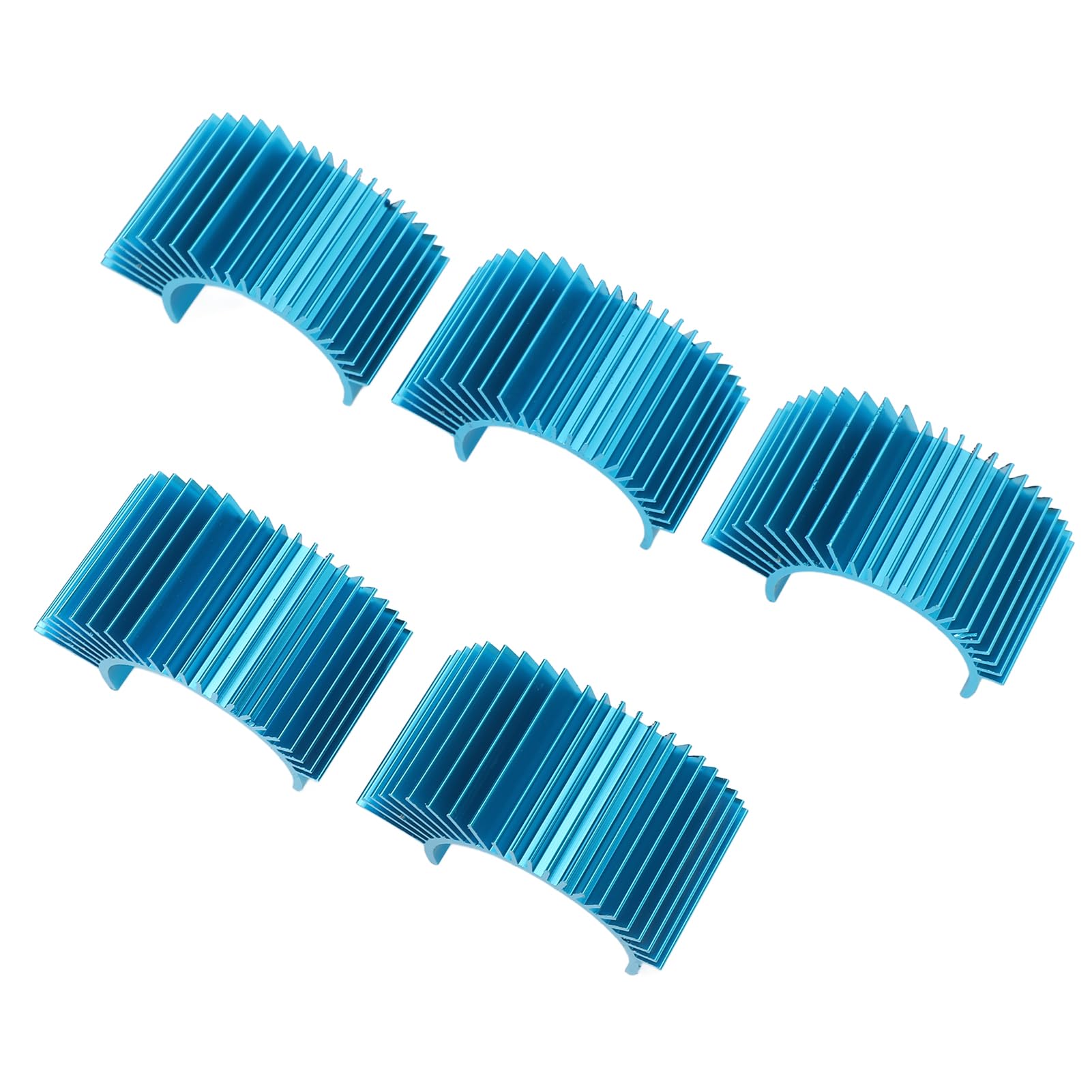 Motor Heatsink 36mm Aluminum Alloy Electric Engine Motor Cooling Heat Sink Efficient Heat Dissipation for 540 550 Brushed Motor 3650 3660 Brushless Motor Blue 5Pcs
