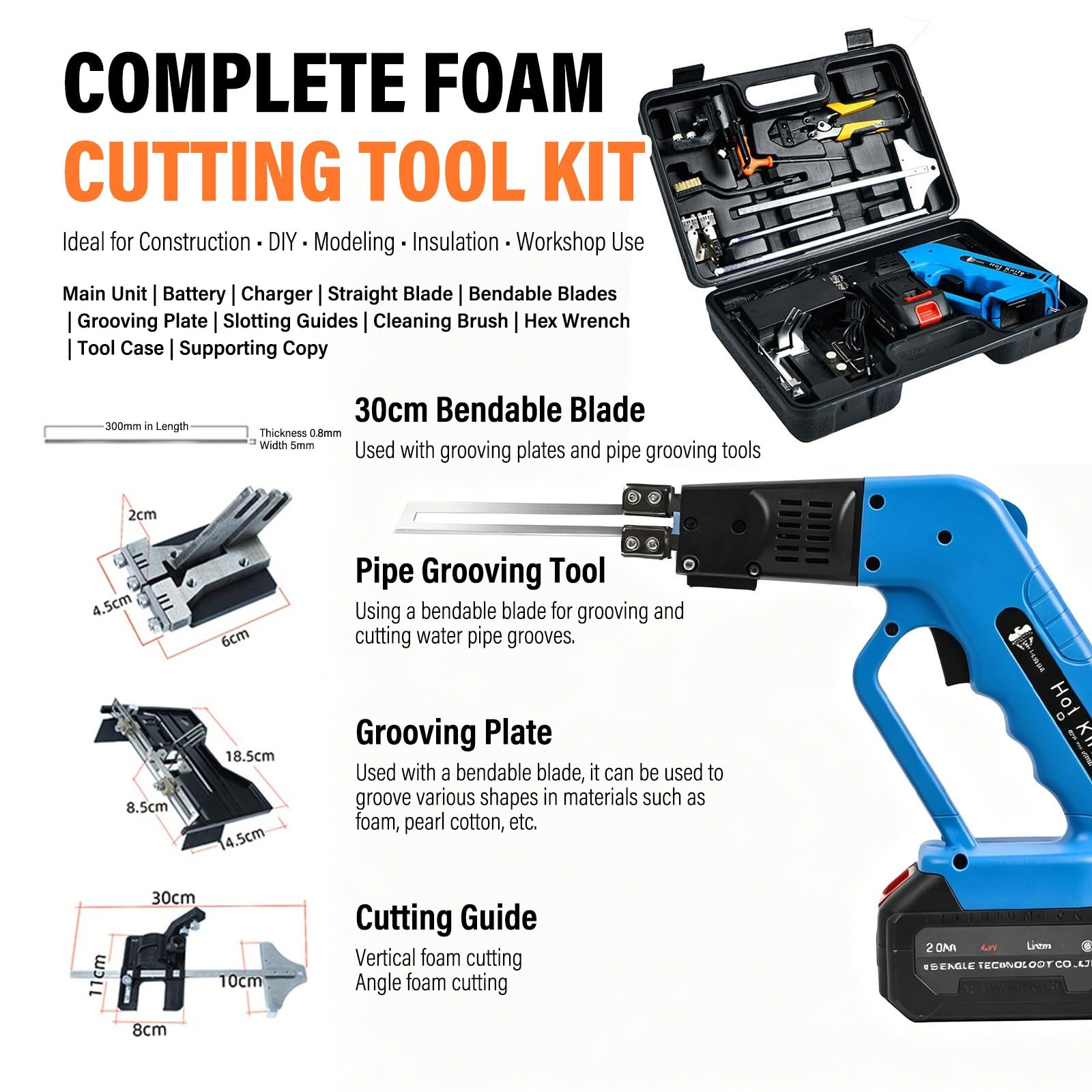 Cuchillo Caliente Cortador De Espuma Eléctrico Herramienta Corte Poliestireno Cortador Térmico Espuma Foam Cutter Eps Xps Epe EVA Aislamiento Espuma Uso