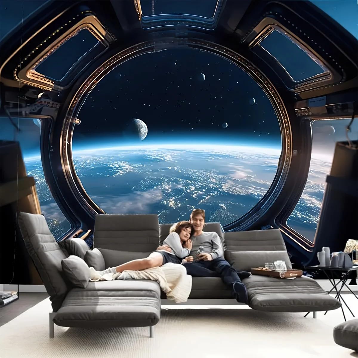 1 kosmiczna planeta Sci-Fi, tło fotograficzne, dekoracja domu, dekoracja pokoju, dekoracja imprezowa L 440 x 300 cm