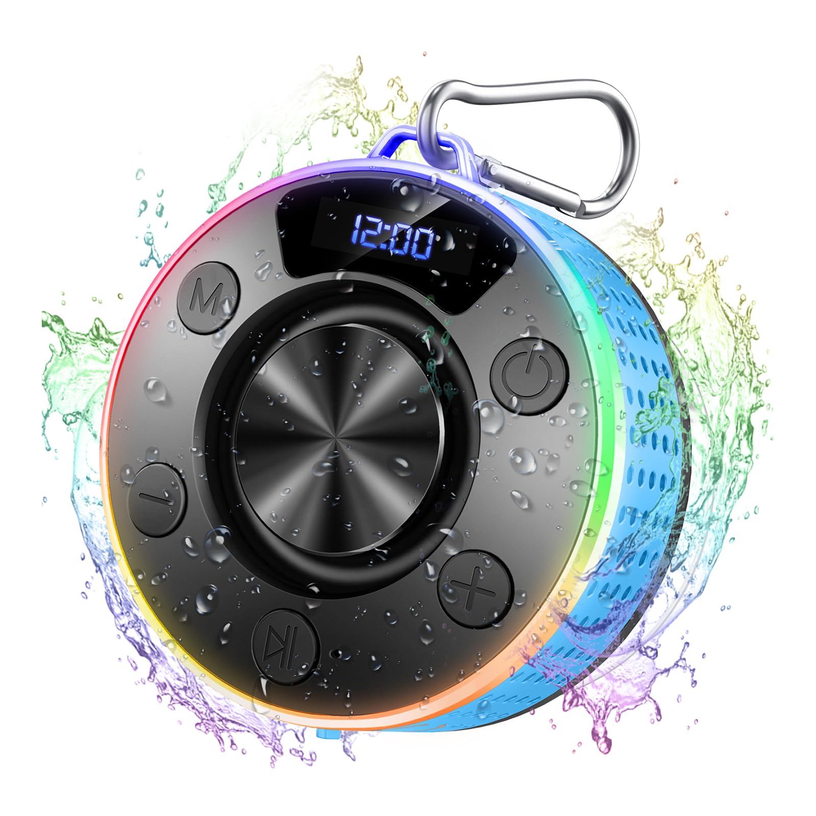 Donerton Altoparlante Bluetooth, altoparlanti Bluetooth portatili con suono stereo, impermeabile IP7, mini altoparlante con microfono integrato, bassi profondi