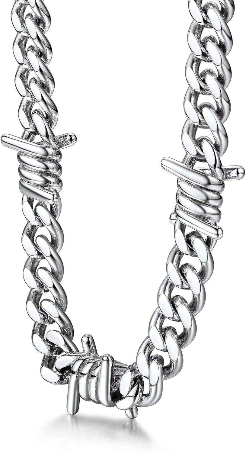 Bestyle Unique 79mm Cuban Link Chain Thorns Choker Botswana Ubuy