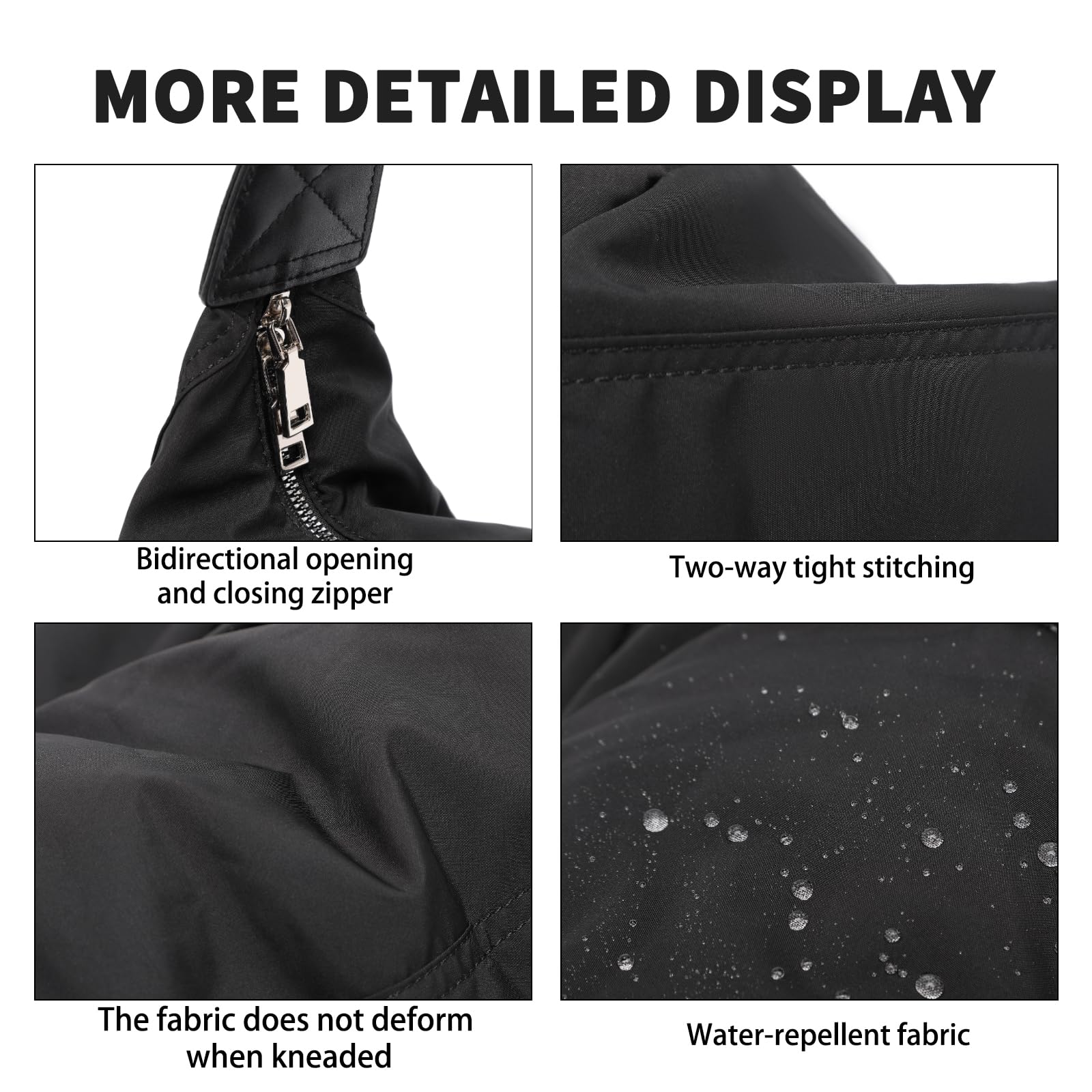 EnhbZoilism Borsa unisex in nylon da donna, borsa a tracolla da donna, borsa a tracolla leggera e impermeabile