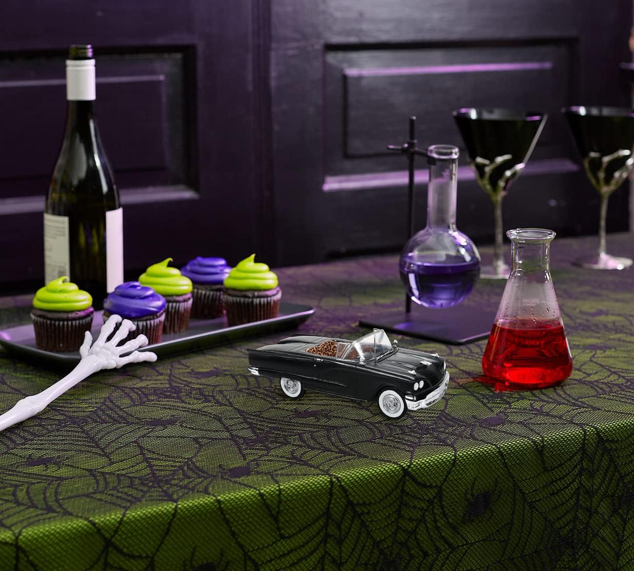 Department 56 Elvira Mistress of The Dark Village Accessories Macabre Mobile Figurine, 2.1 Inch, Multicolor image 2