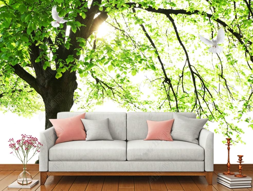 Papier peint intissé paysage d'arbres grand format 350x256 cm