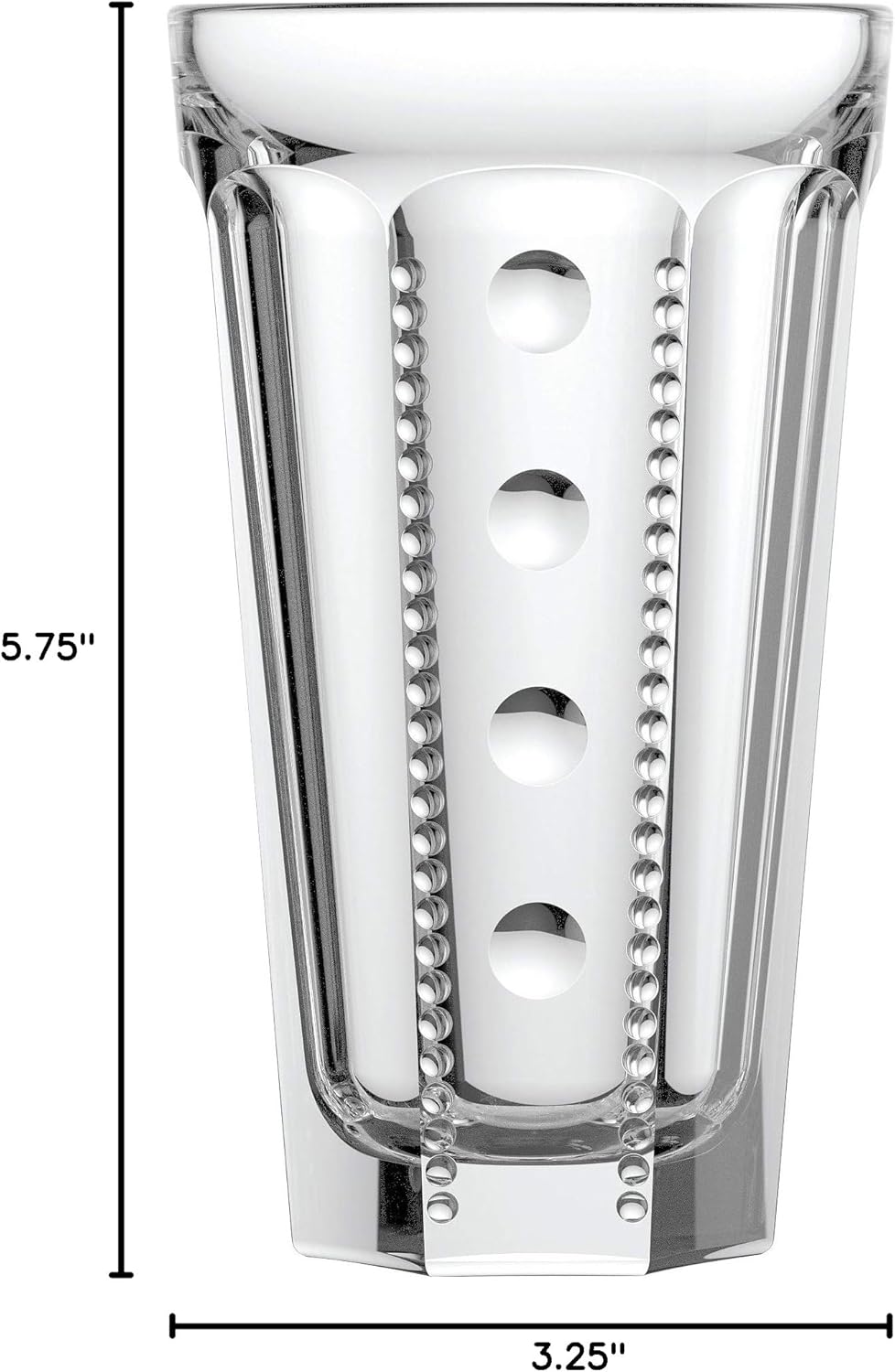 La Rochere Saga King Double Old Fashioned Glasses Set of 4 (12 oz) – French Pressed Glass Drinking Glassware Set with Heavy Base – Durable, Easy-to-Hold Glasses for Cocktails, Iced Tea & Everyday Use