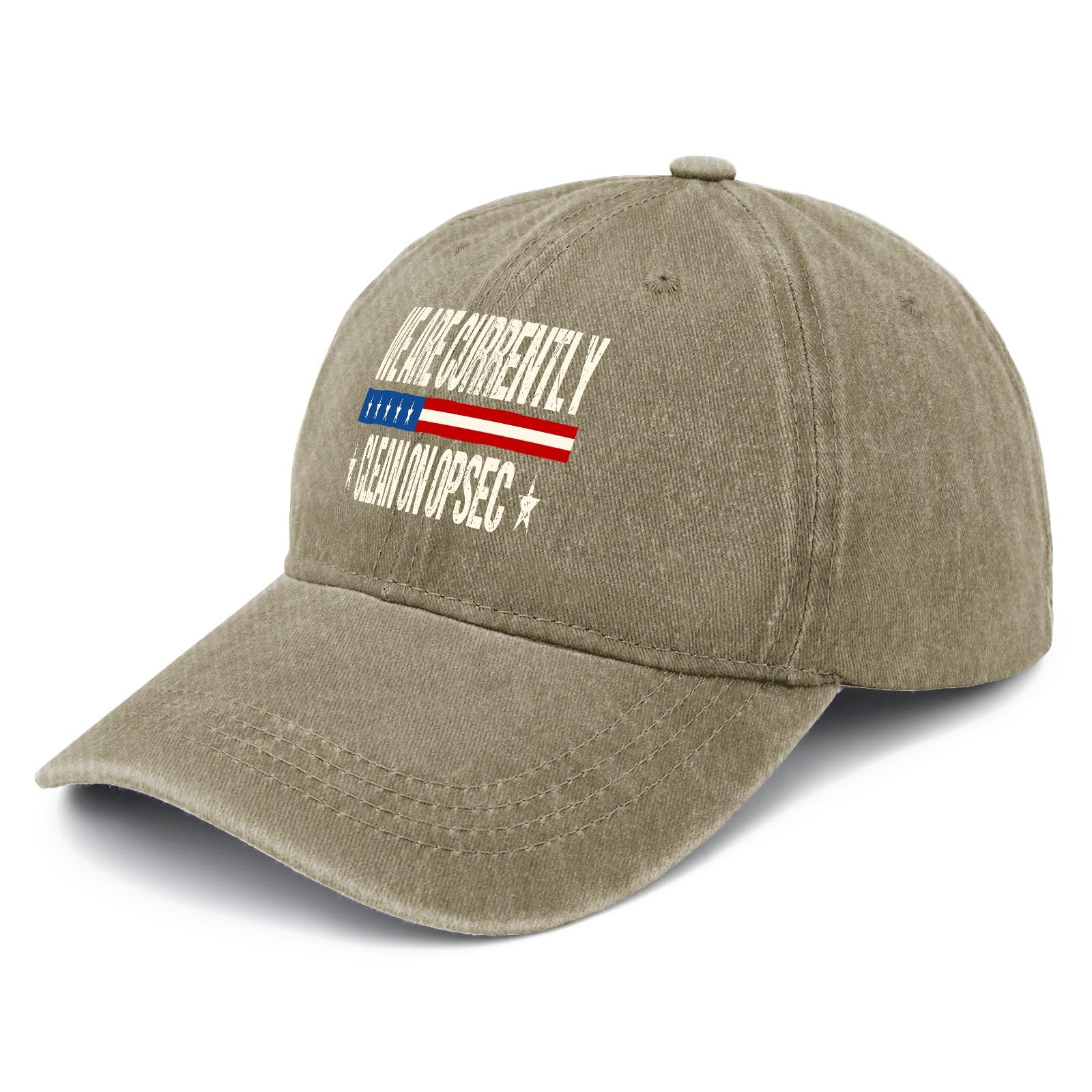We are Currentlys Clean on OPSEC Workout Hats for Men Low Hats for Men's Light Weight Caps Sun Cap