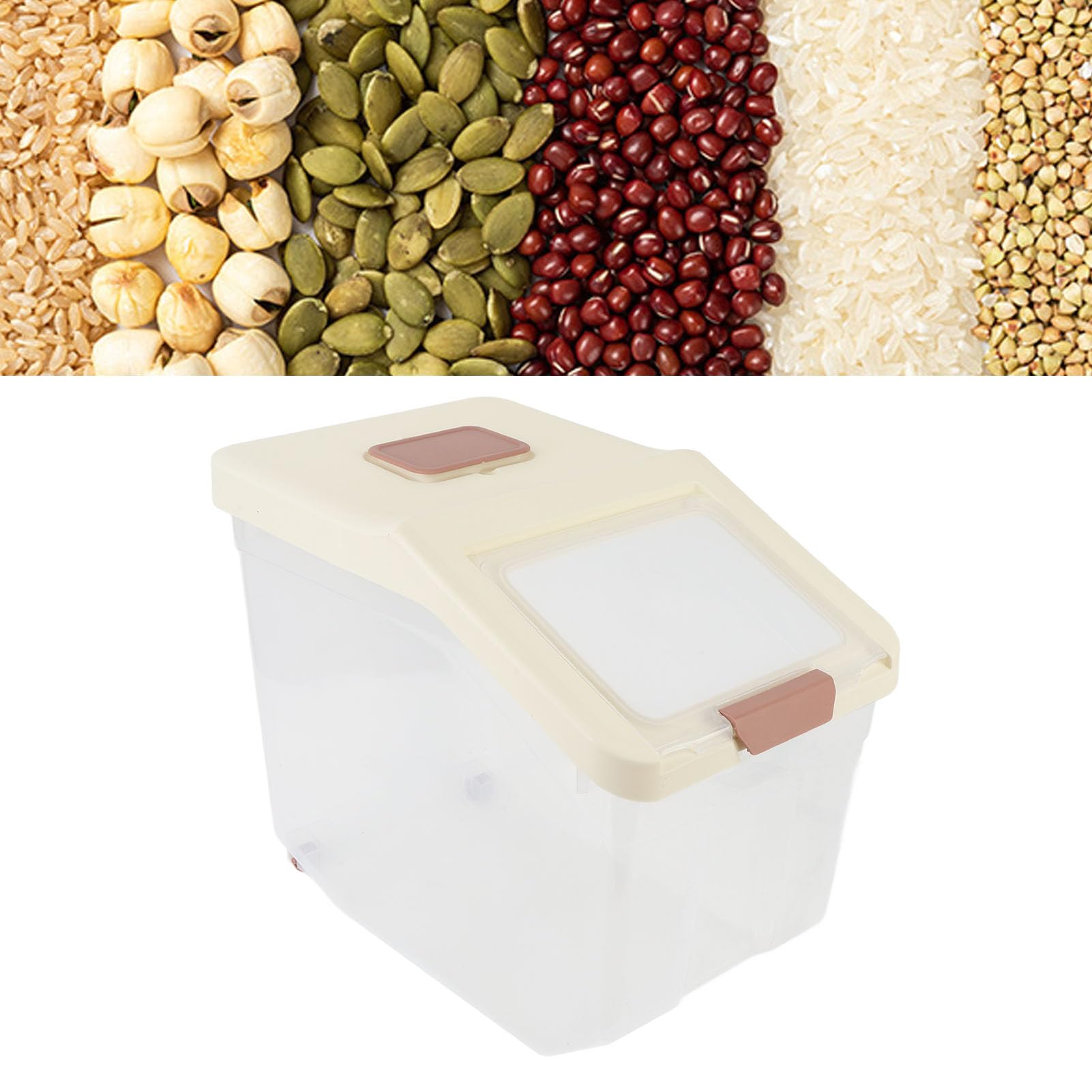 Luftdicht Reis Lagerbehälter, Mehl Aufbewahrungsbehälter, Getreide Trockenfutter Mehlbehälter -Lagerbehälter für Küchen Haushalt Dampproof (25 kg)