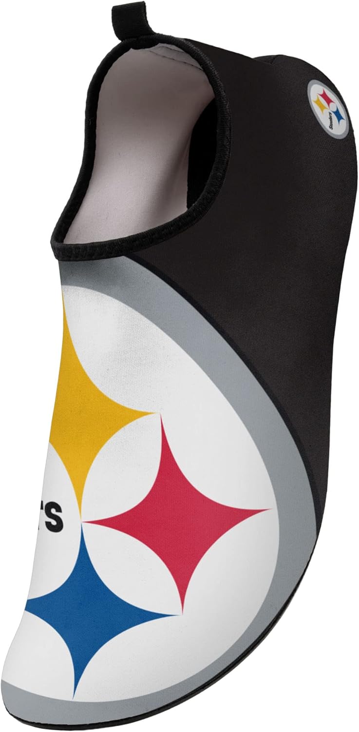 FOCO NFL Mens Nflteam Logo Barefoot Beach Pool Quick-Dry Aqua Yoga Water Shoes