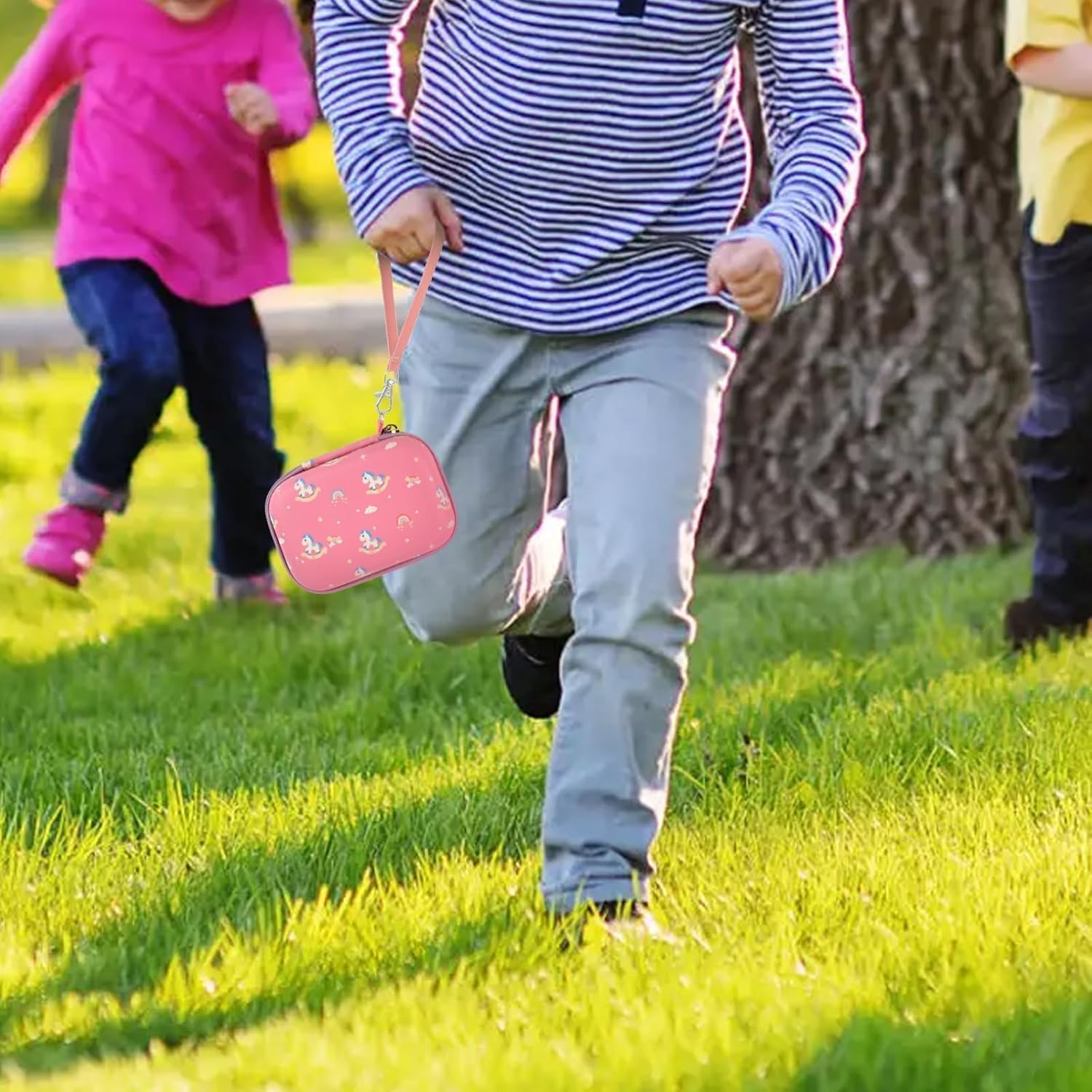 ANKHOH Kids Camera Case for Goopow/for Mgaolo/for CIMELR/for Seckton/for OZMI/for Dylanto Digital Camera Toys and Video Camcorder Storage Holder Organizer -Pink(Box only) - Image 7