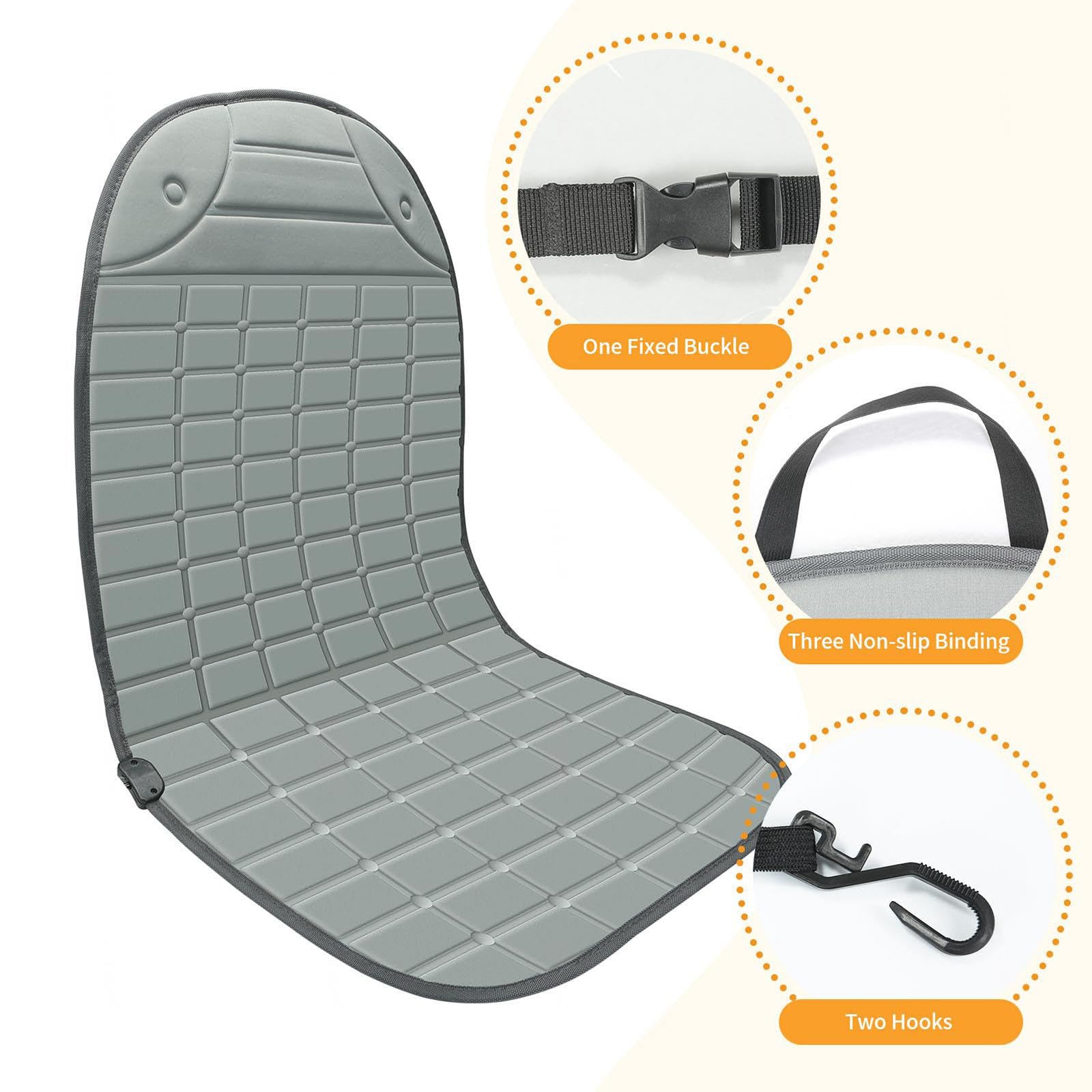 Restez au chaud en hiver - Pelle à neige incluse, coussin de siège de voiture, c'est le cadeau le plus chaud pour les conducteurs en hiver, marron - deux places